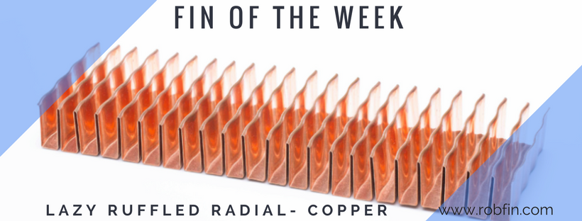 Lazy Ruffled Radial Copper Fin