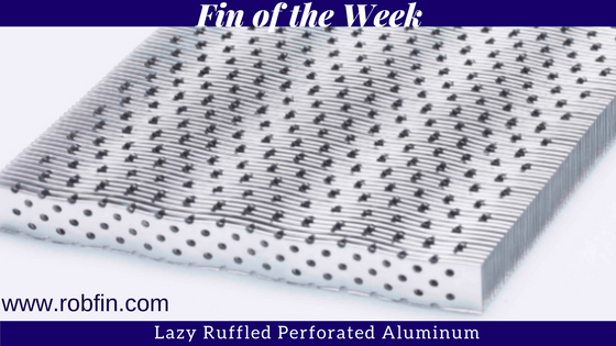 lazy ruffled perforated aluminum fin