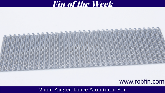 2 mm angled lanced aluminum fin for heat transfer