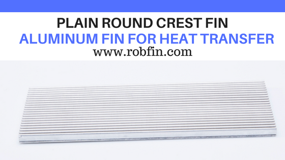 PLAIN FIN - Round crest aluminum fin for heat transfer