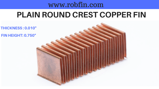 plain round crest copper fin for heat transfer applications pdf