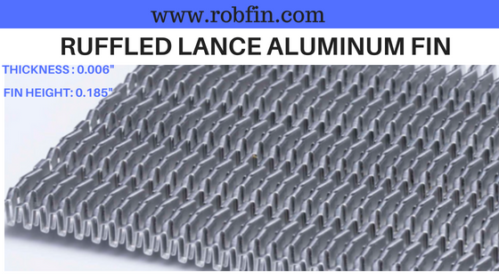 ruffled lance aluminum fin